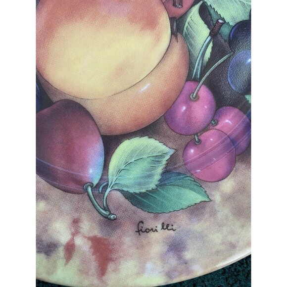 Fruit Plates St. Limoges 7.5” Fruit Pattern, 4 dessert bread Signed Fiorilli - Picture 8 of 14